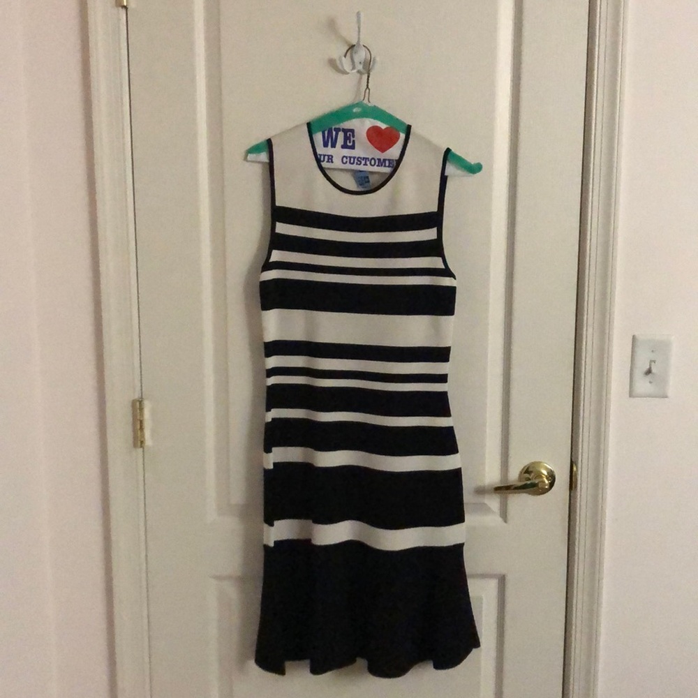White House Black Market Sleeveless Striped Dress
